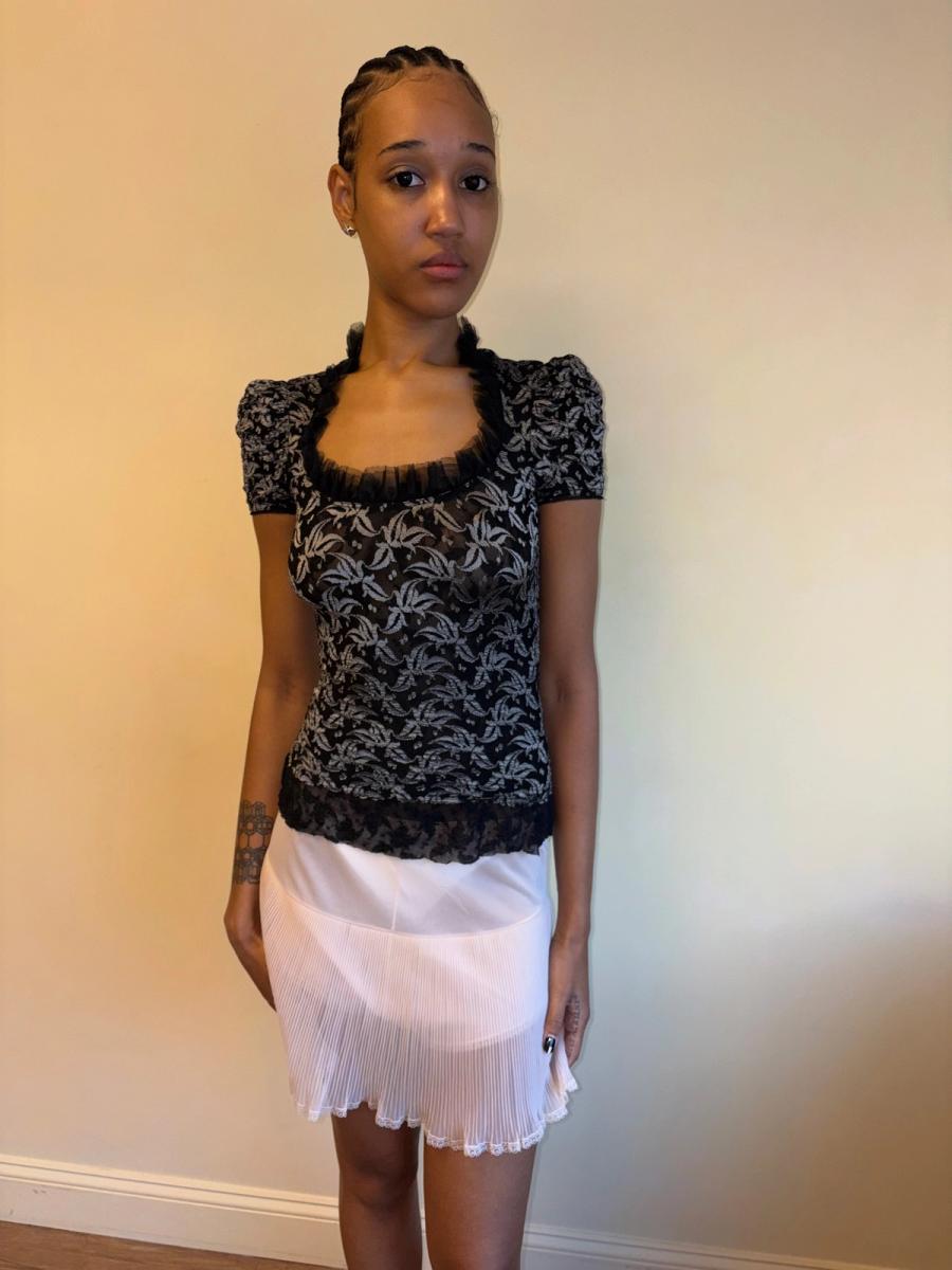 90s Vivienne Westwood Lace Stretch Top product image