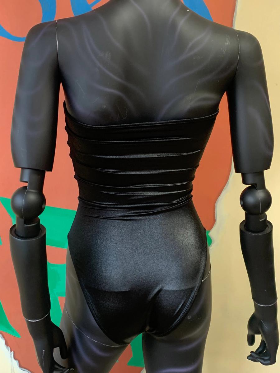 Deadstock OMO Norma Kamali Wet Look Bodysuit product image
