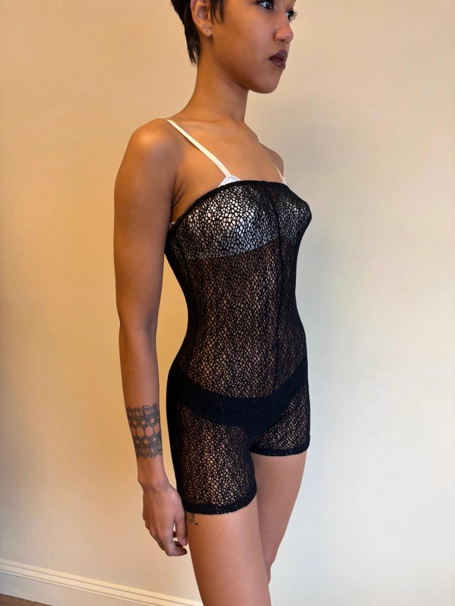 Vintage Dolce & Gabbana Strapless Mesh Bodysuit  product image