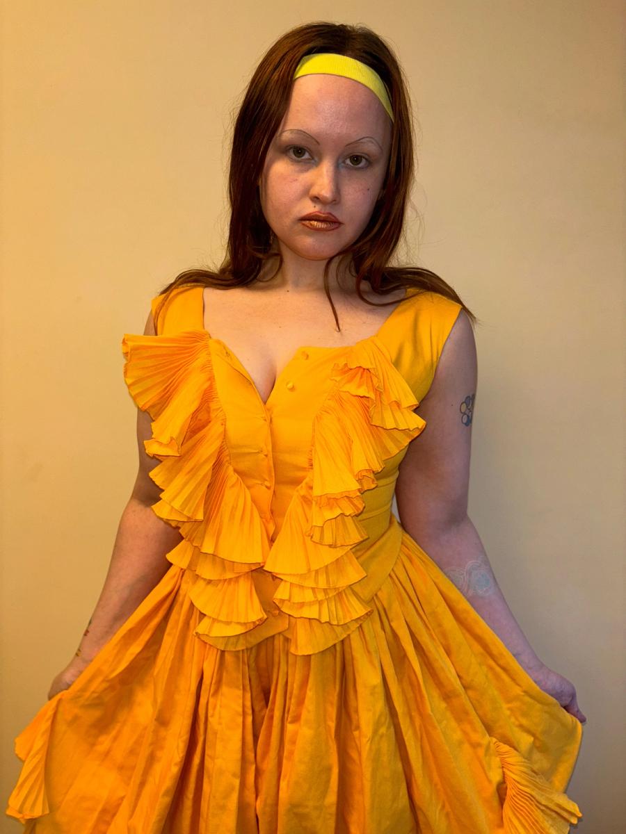80s Chantal Thomass Yellow Top and Pants Set product image