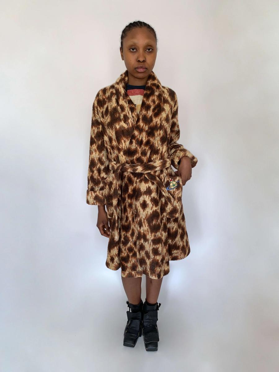 Vintage Vivienne Westwood Leopard Terrycloth Robe product image