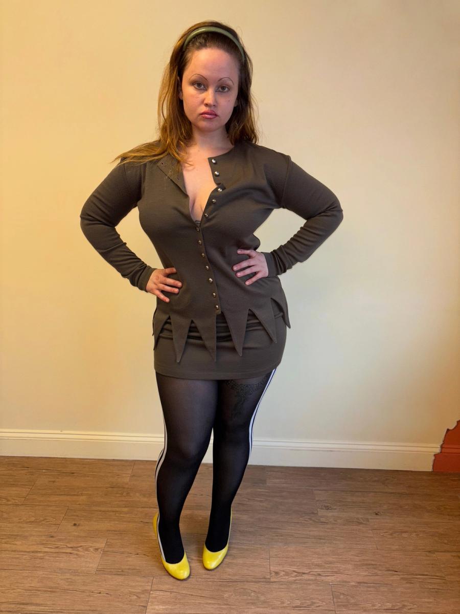 90s Chantal Thomass Jagged Hem Set product image