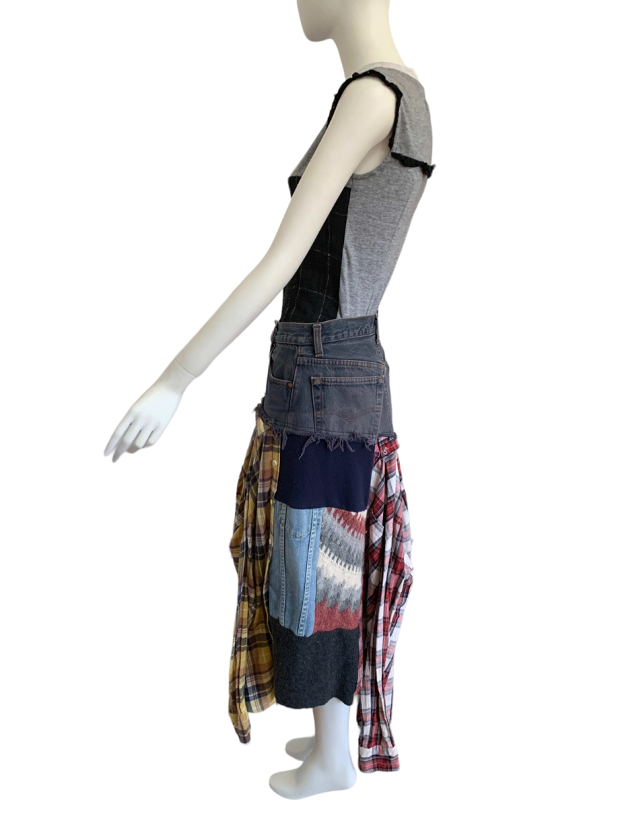 Tomoki Yurita Flannel Assemblage Skirt product image