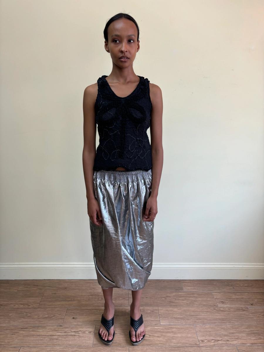 Angelo Tarlazzi Double Waistband Bubble Hem Skirt product image