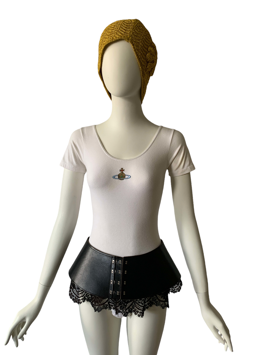 Jean Paul Gautier Gibo Leather and Lace Belt product image