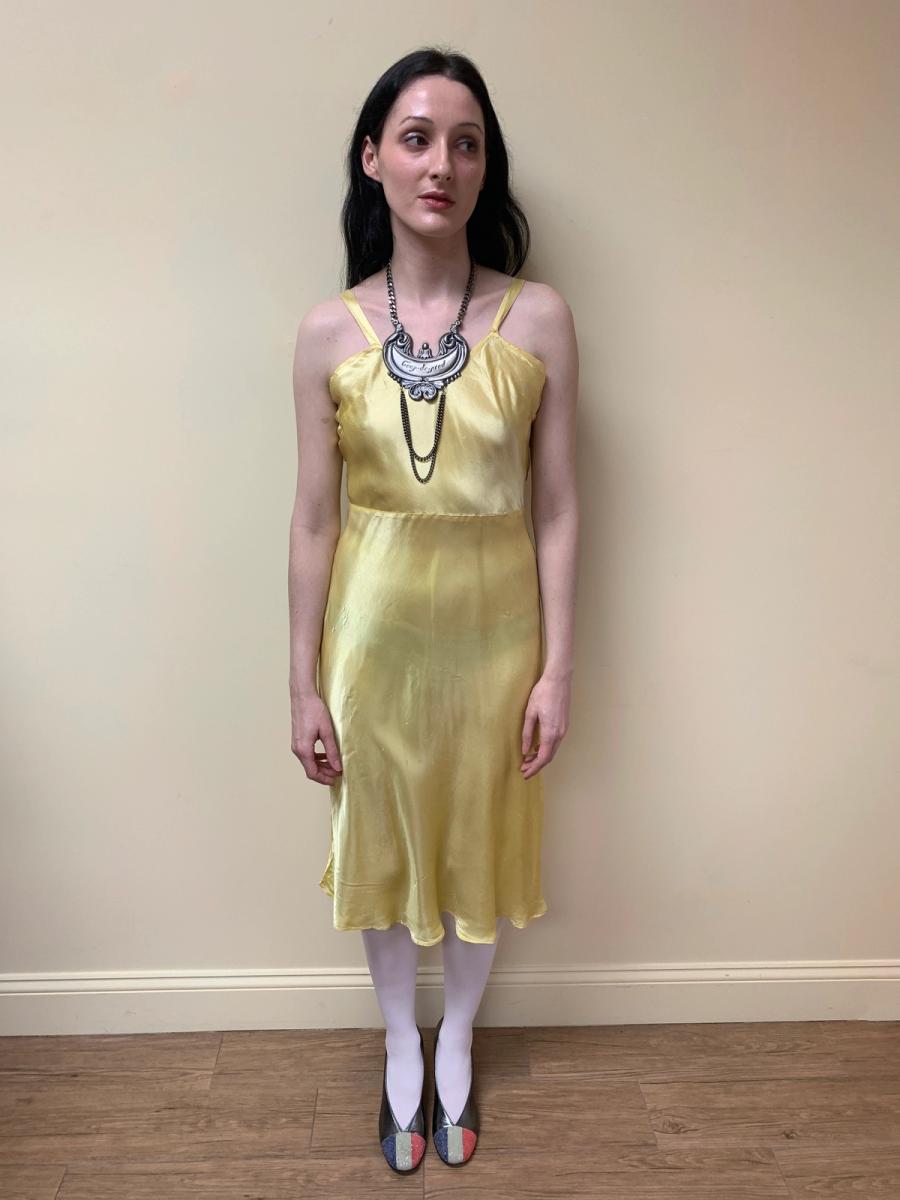 1930s Bias Cut Slip Perfect Yellow product image