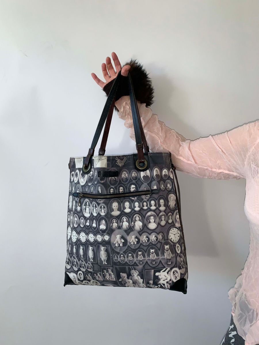 Jean Paul Gaultier 90s Reversible Cameo Teddy Print Tote  product image