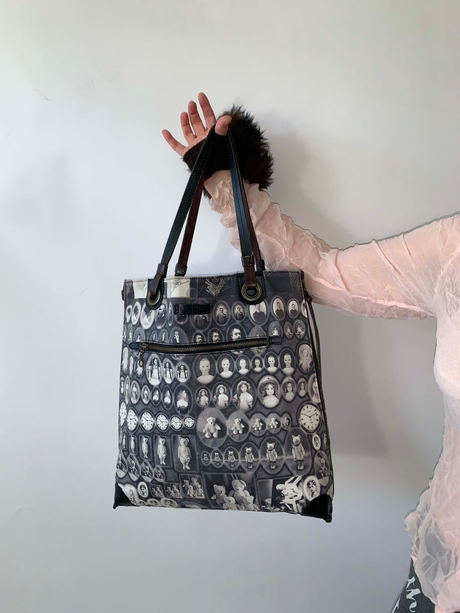 Jean Paul Gaultier 90s Reversible Cameo Teddy Print Tote product image