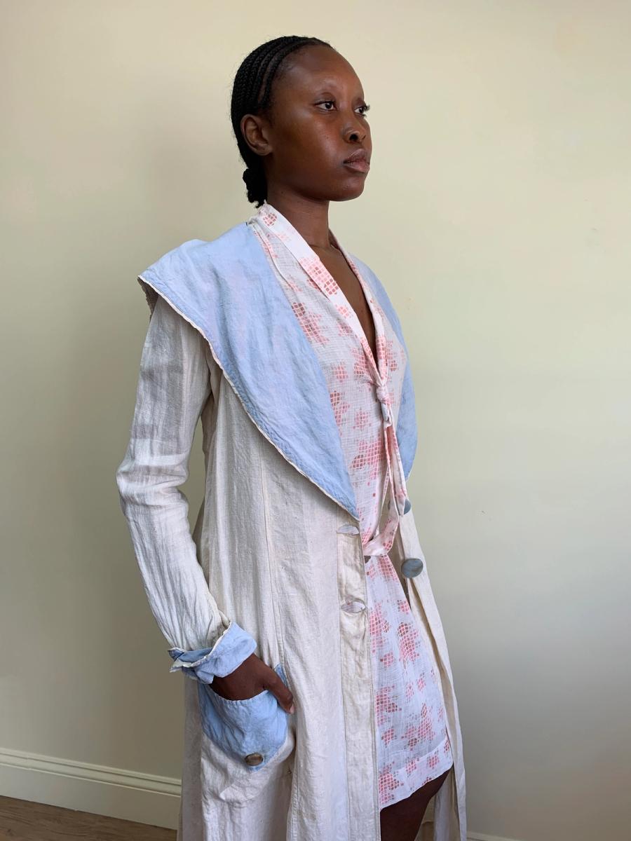 Edwardian Duster with Baby Blue Accents product image