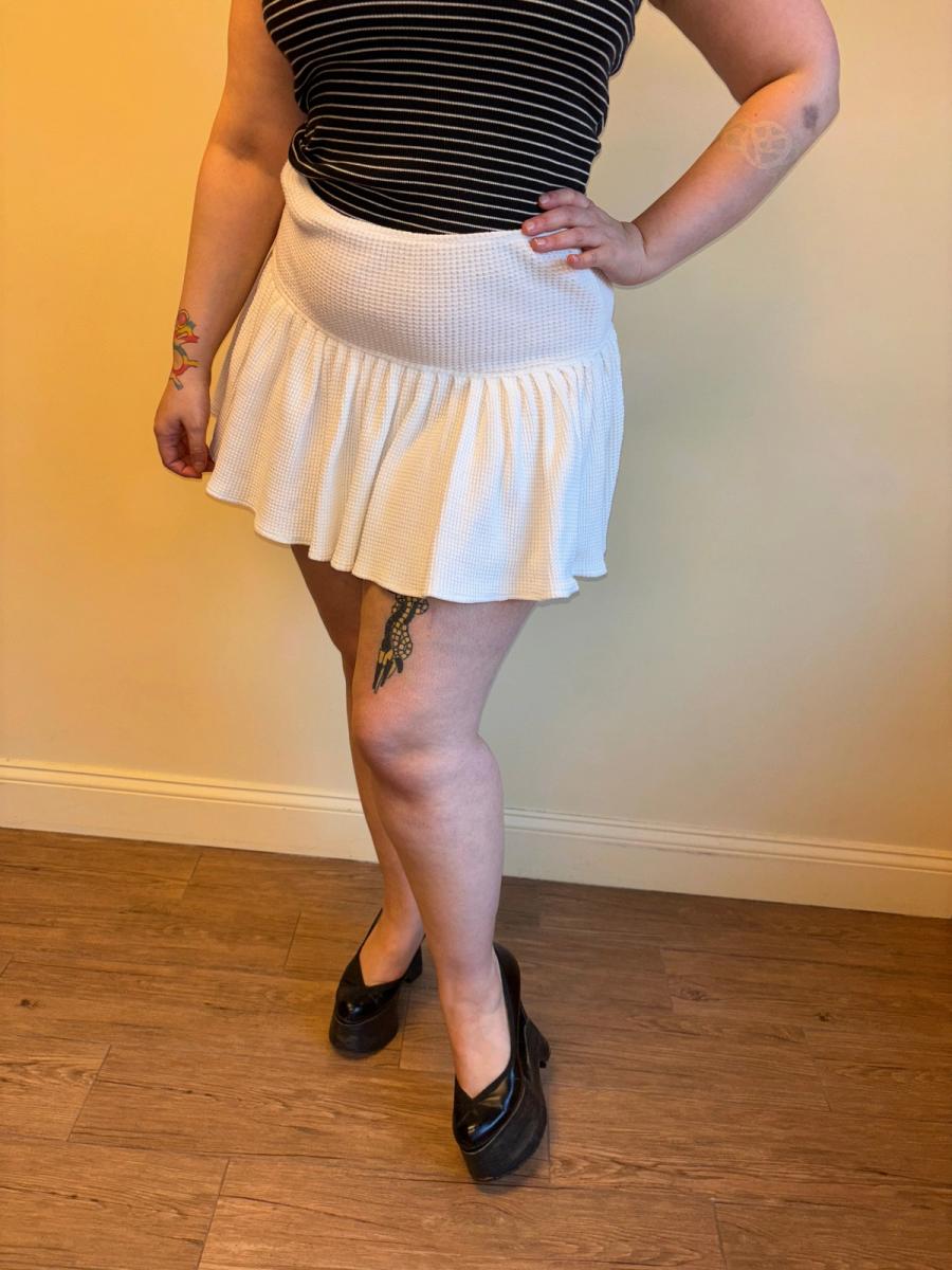 80s Norma Kamali Thermal Skirt product image