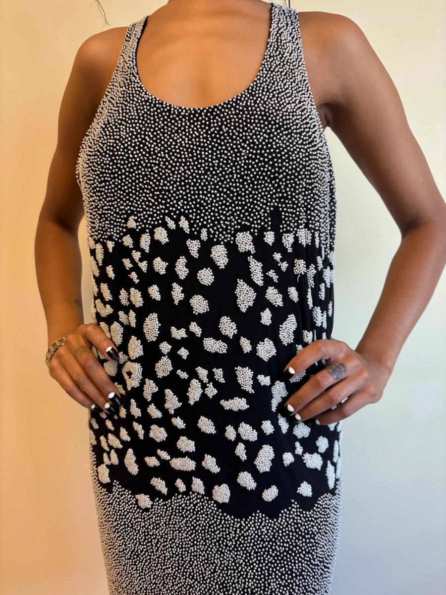 Vintage Krizia Beaded Leopard Print Dress product image