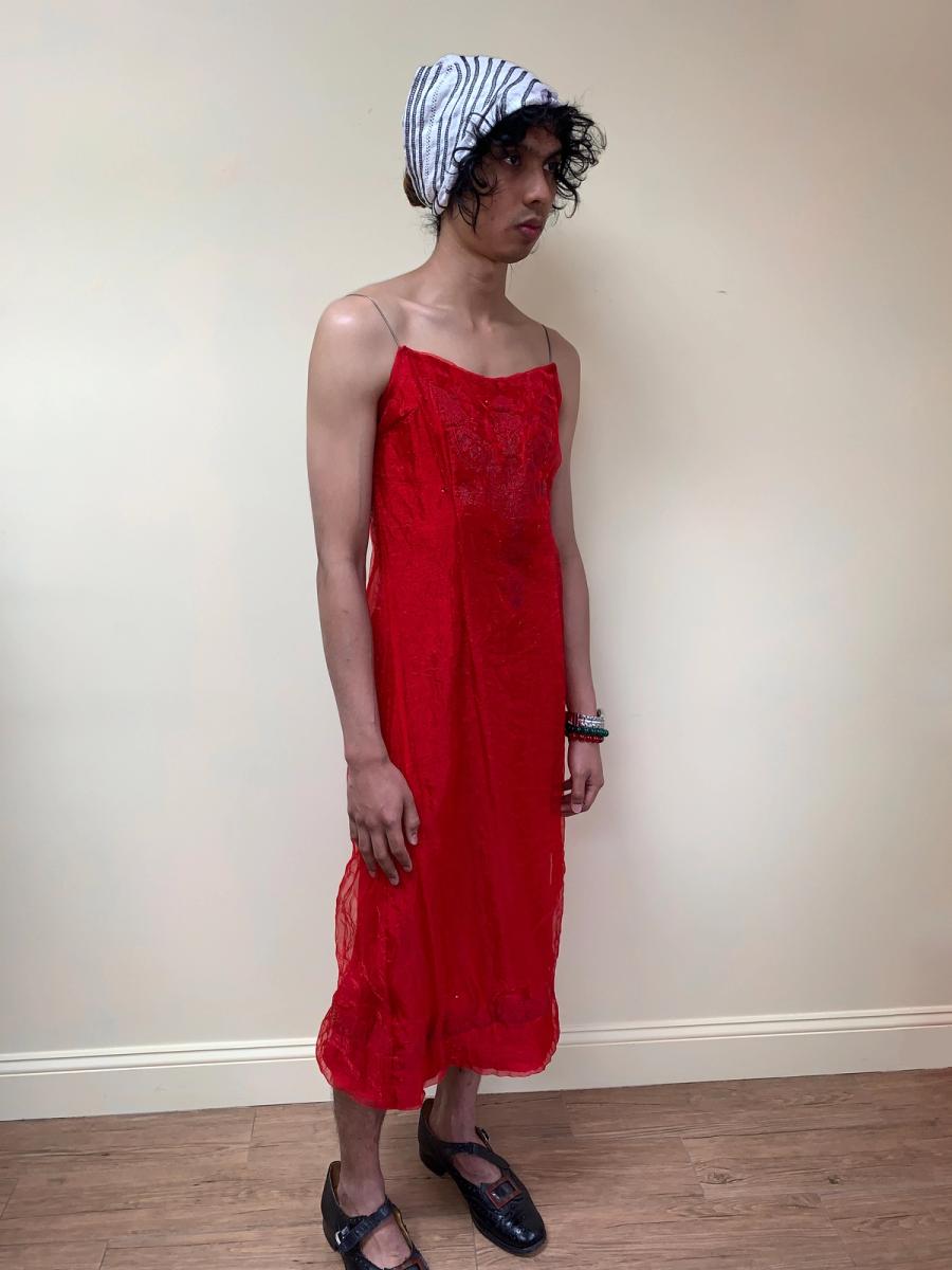 Kyoichi Fujita Felted Dress with Metal Straps product image