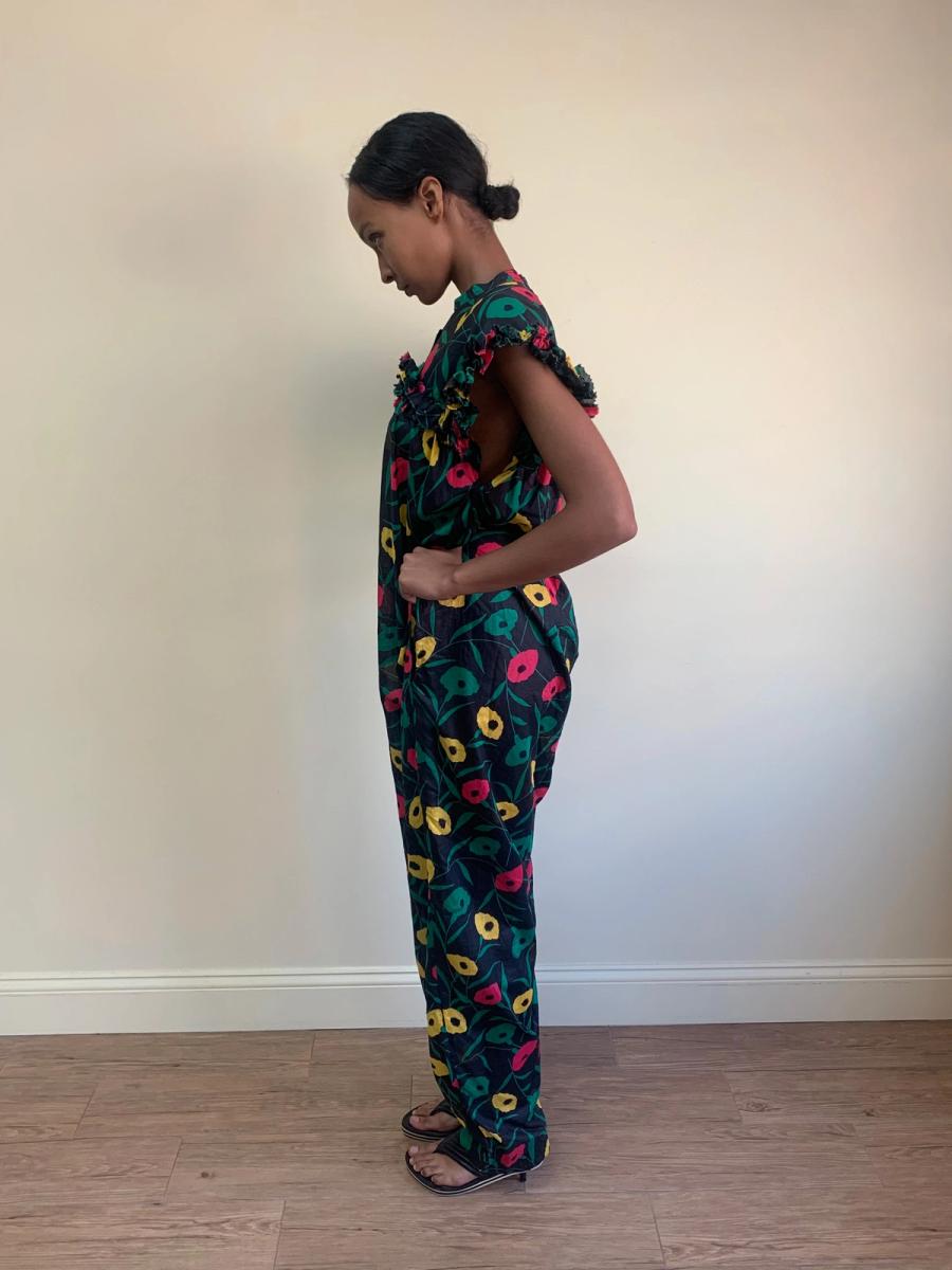 80s Chantal Thomass Poppy Print Jumpsuit product image