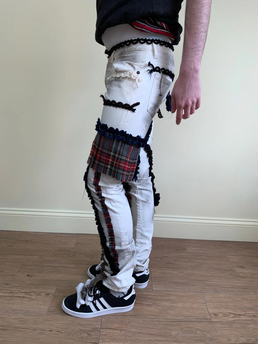 Nozomi Ishiguro Patchwork Skinny Jeans product image