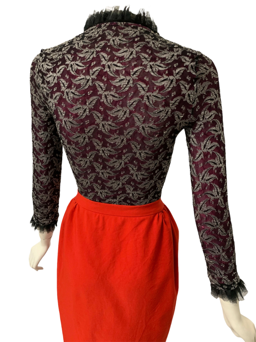 90s Vivienne Westwood Lace Stretch Portrait Top product image
