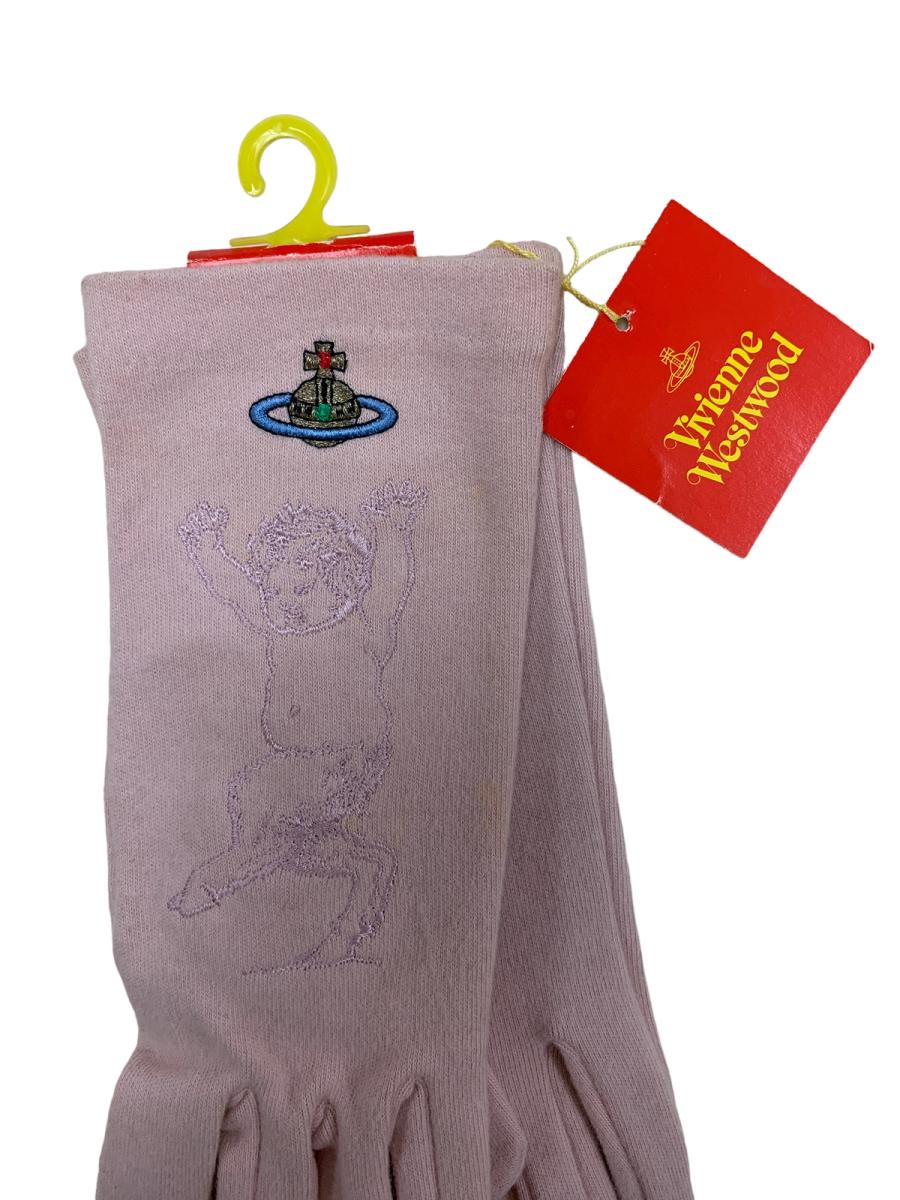 90s Vivienne Westwood Pink Baby Satyr Gloves product image