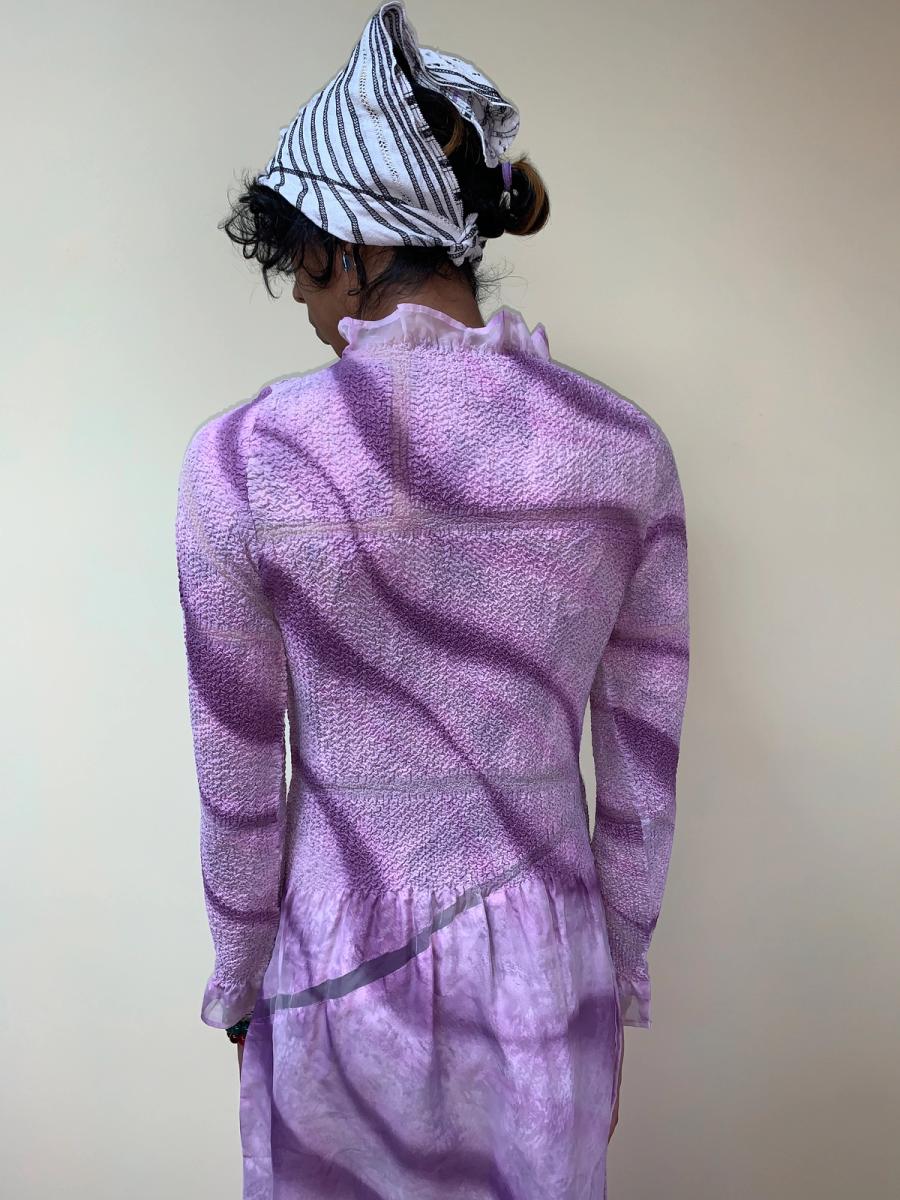 Yoshiki Hishinuma Pleated Purple Dress product image