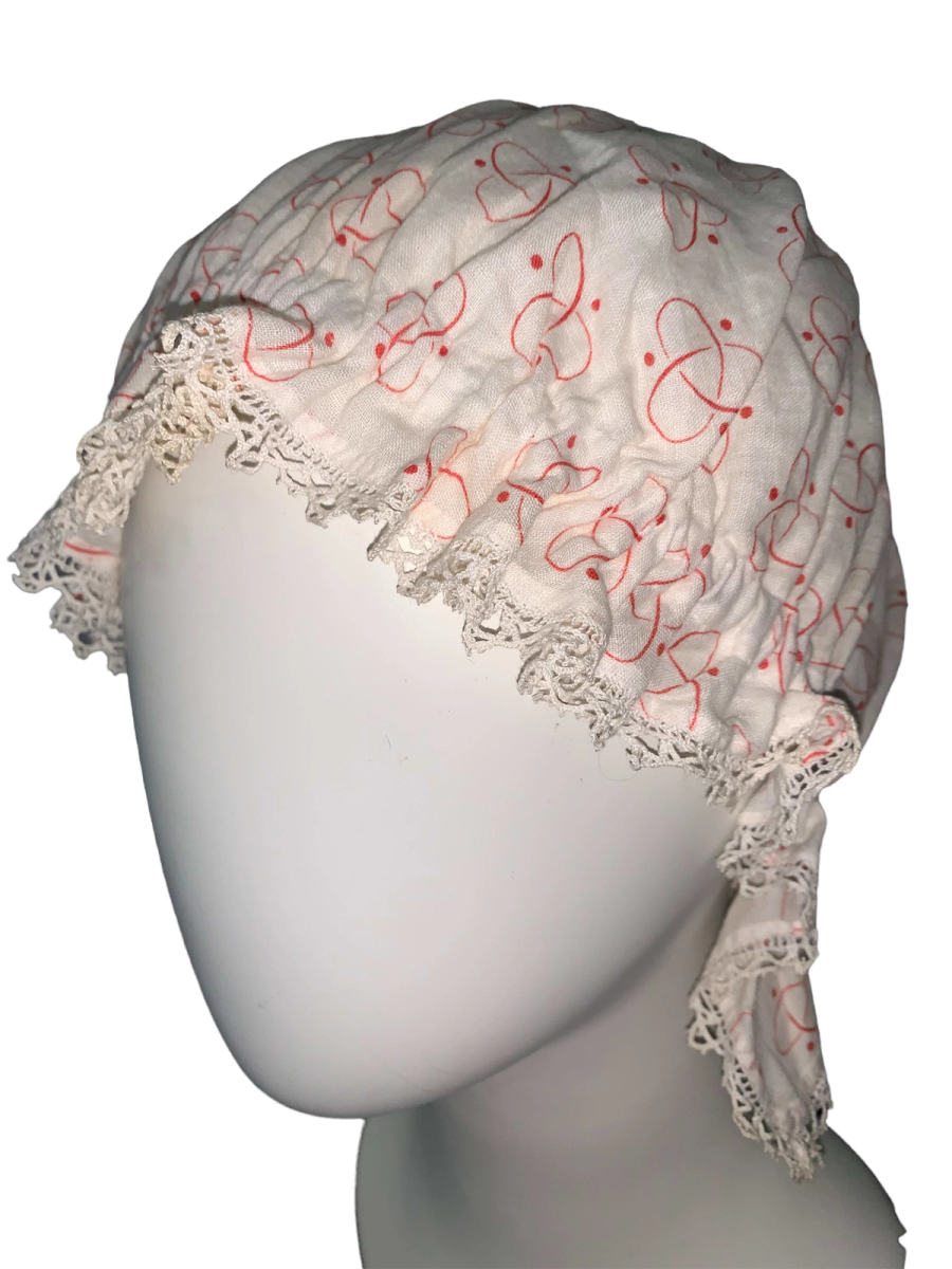 1920s Atom Print Mobcap  product image