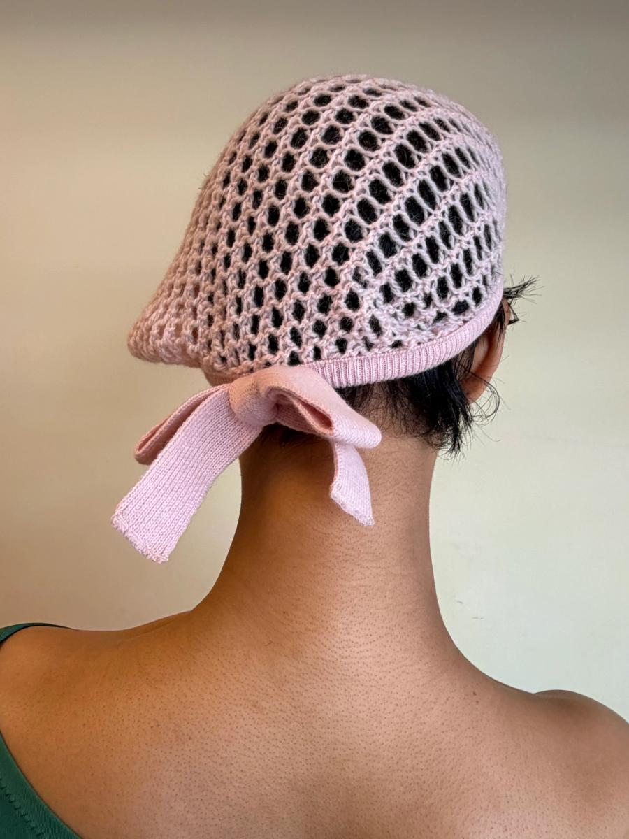 Sonia Rykiel Baby Pink Knit Beret product image