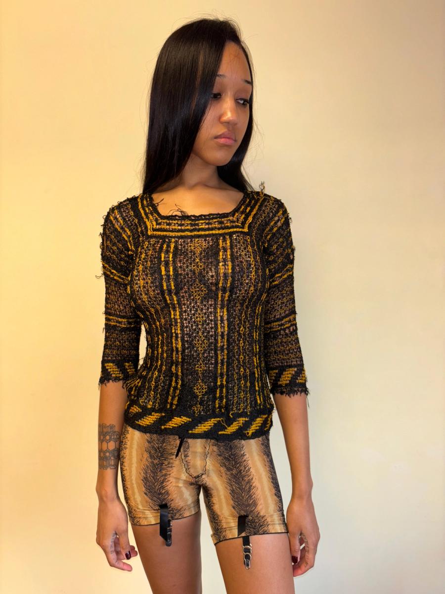 1930s Italian Handmade Knit Top product image
