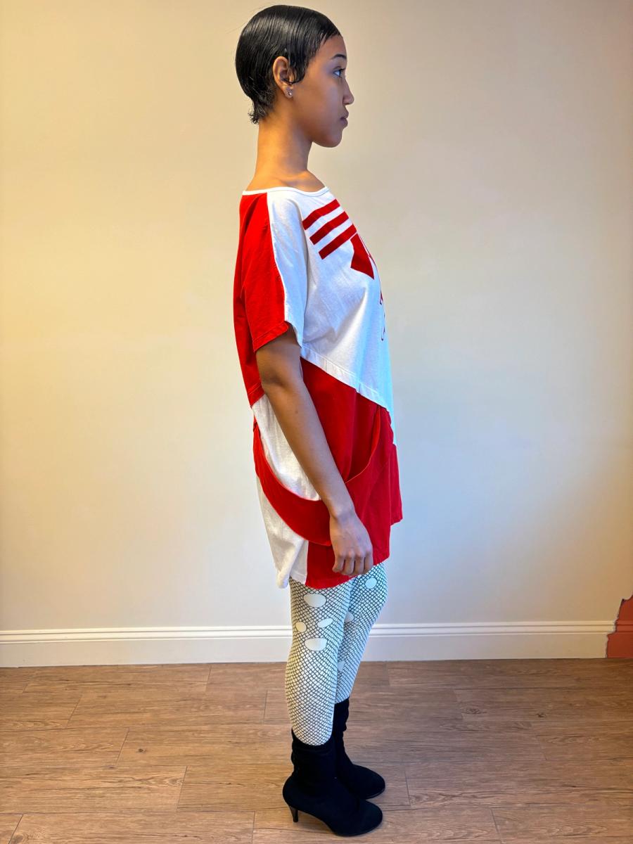 80s Kansai Yamamoto Flocked Woman Face Tunic product image