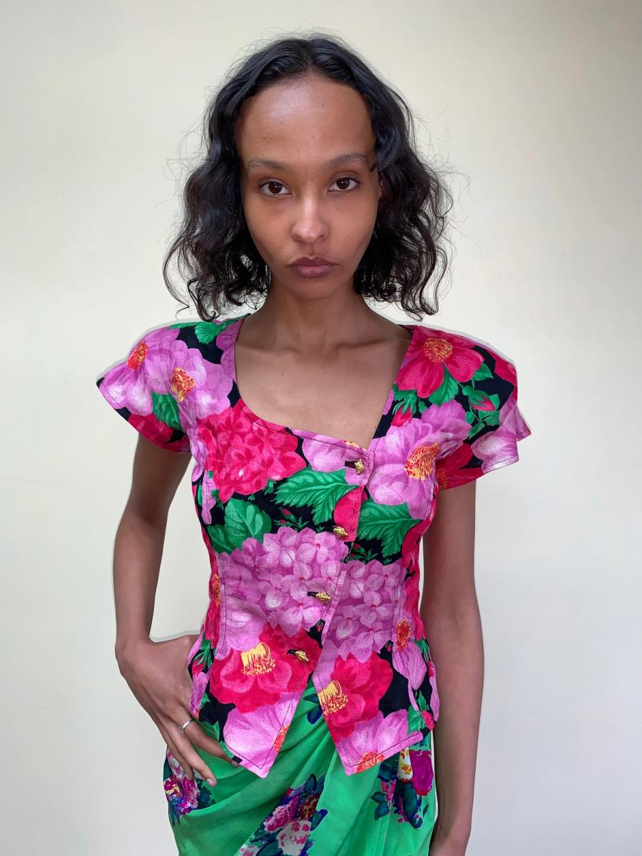 1980s Emaneul Ungaro Floral Set product image