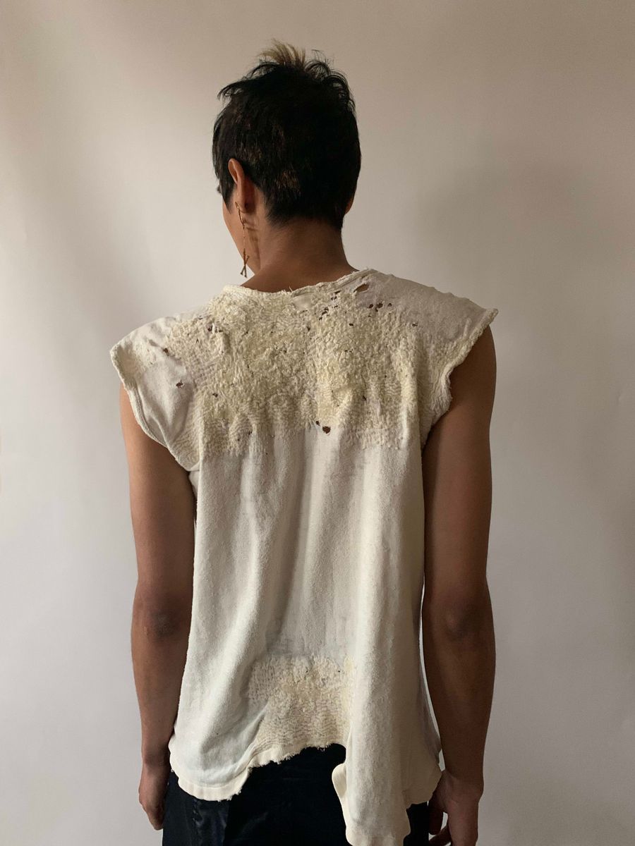 Antique Undershirt with Intricate Wool Darns  product image