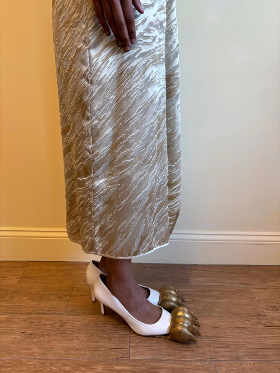 Krizia Tiger Stripe Wrap Skirt product image