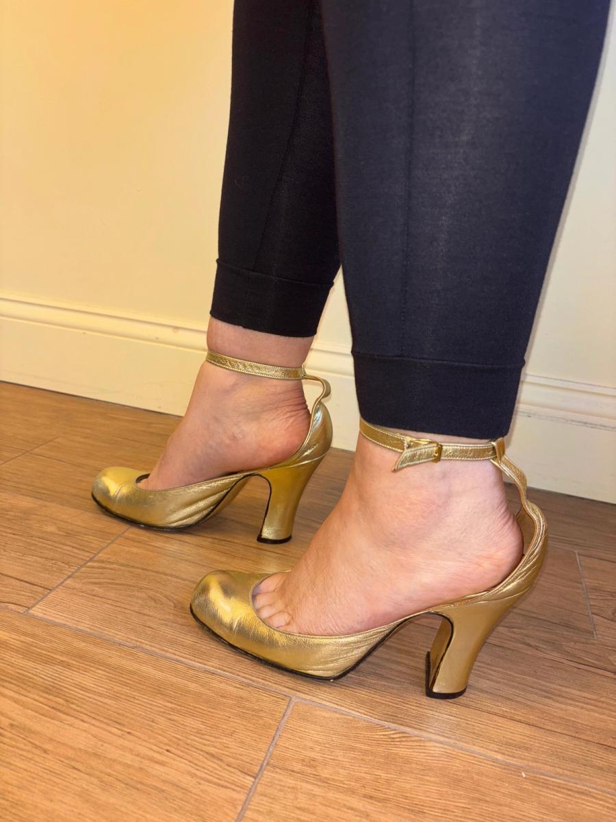 1980s Vivienne Westwood Gold Tart Pumps product image