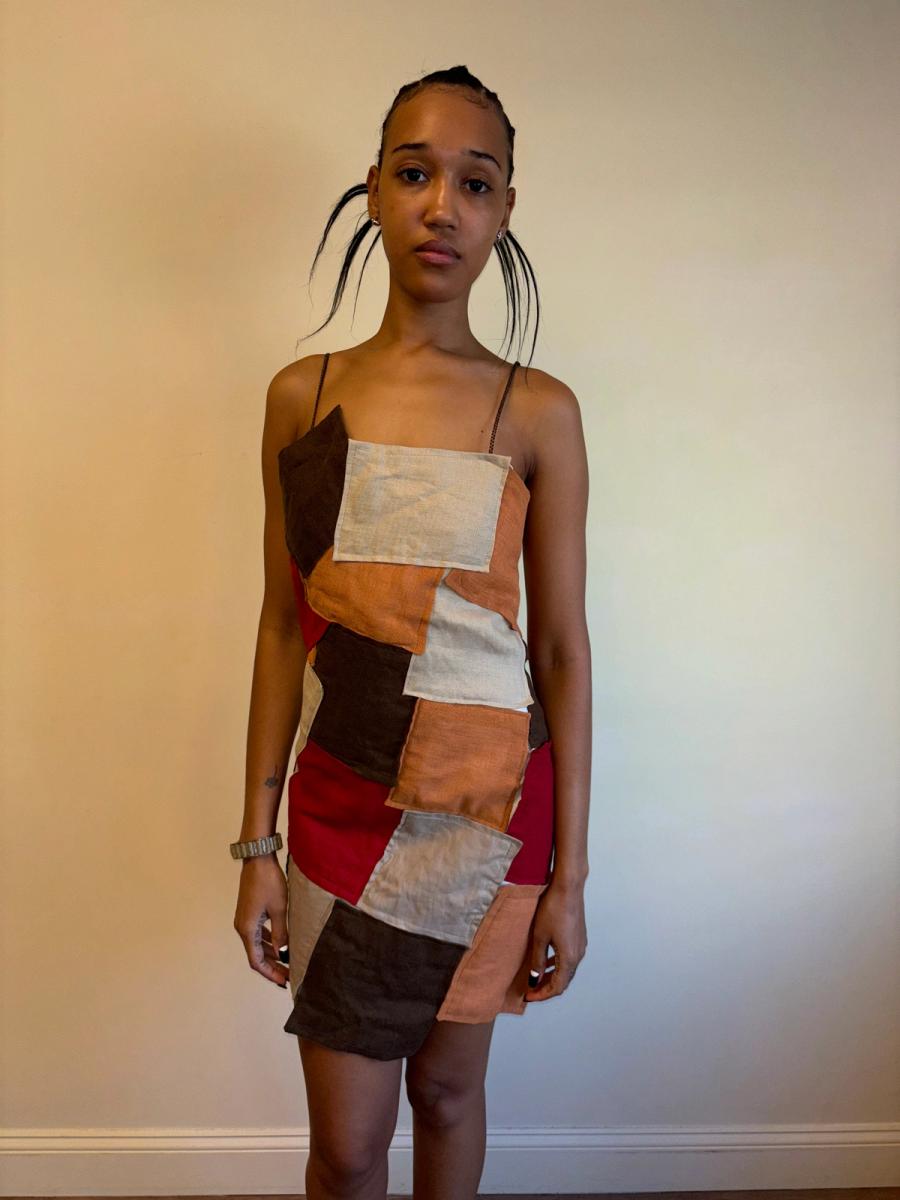 90s Italian Patchwork Dress  product image