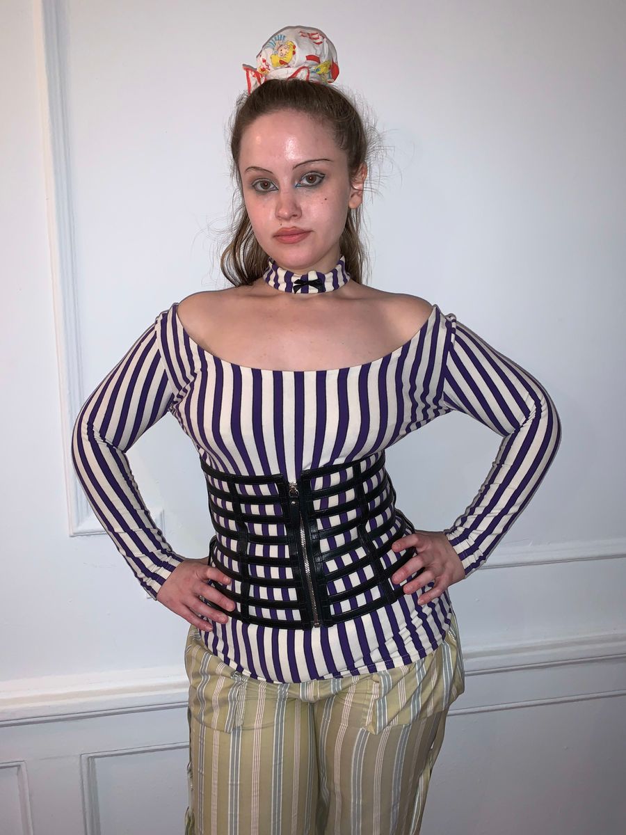 Vintage Jean- Paul Gaultier Leather Cage Corset product image