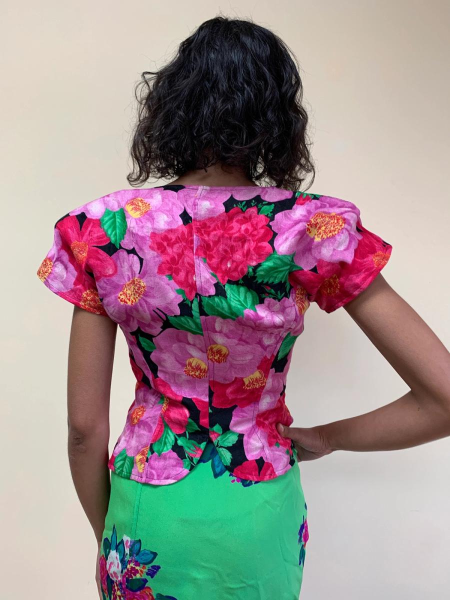 1980s Emaneul Ungaro Floral Set product image