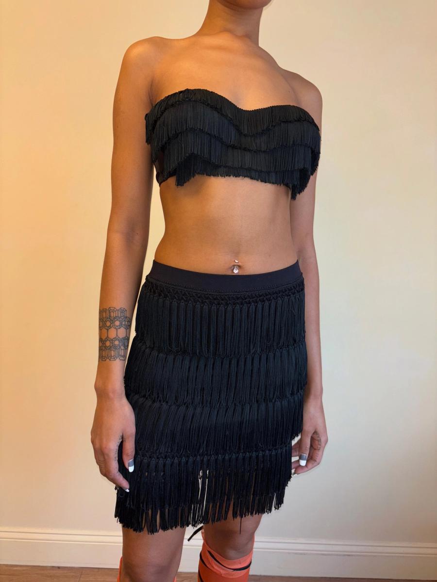 80s Helen Storey Fringe Skirt product image