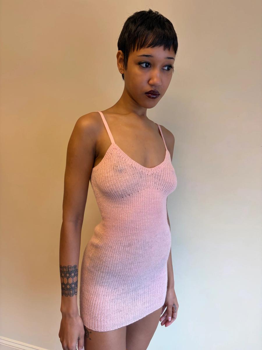 1930 Knit Bubblegum Pink Slip product image