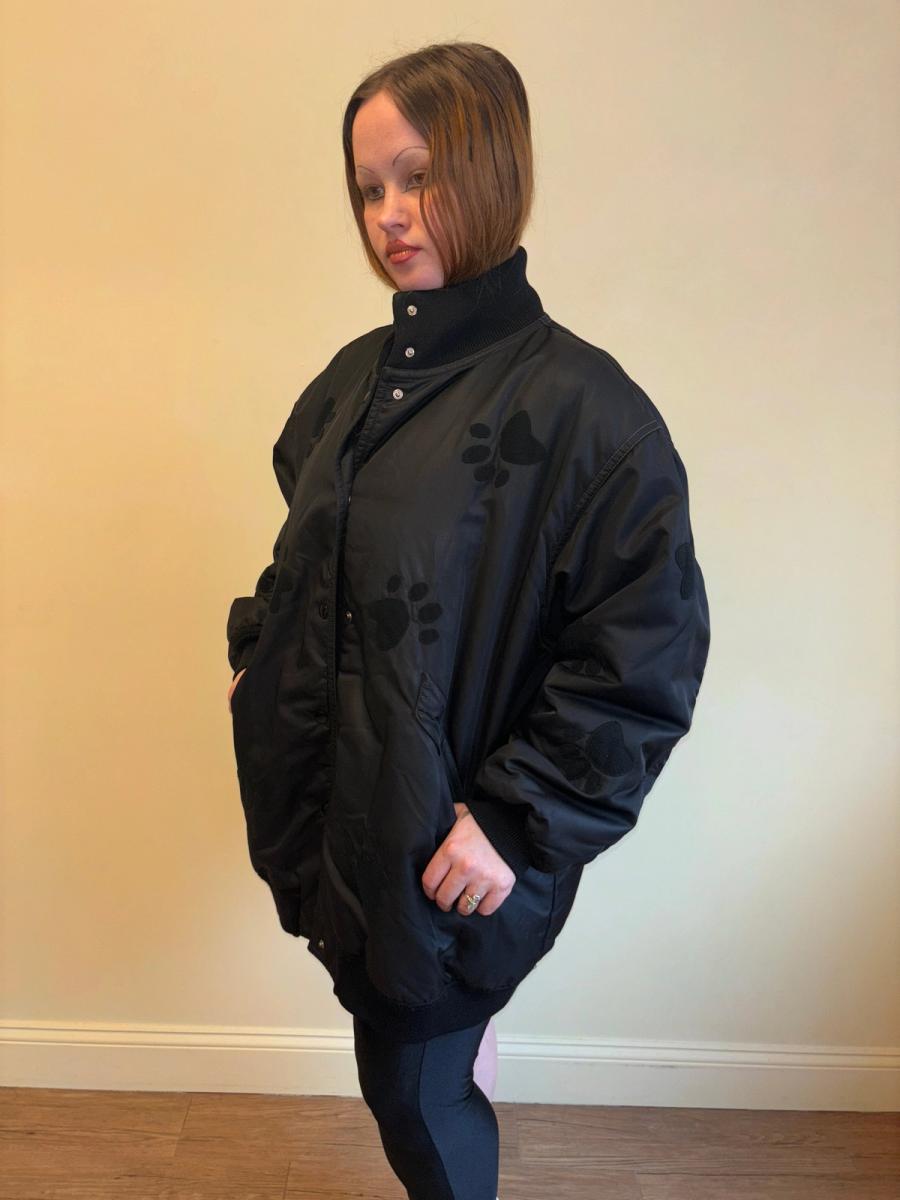 80s Iceberg Dalmatian Paw Print Bomber product image