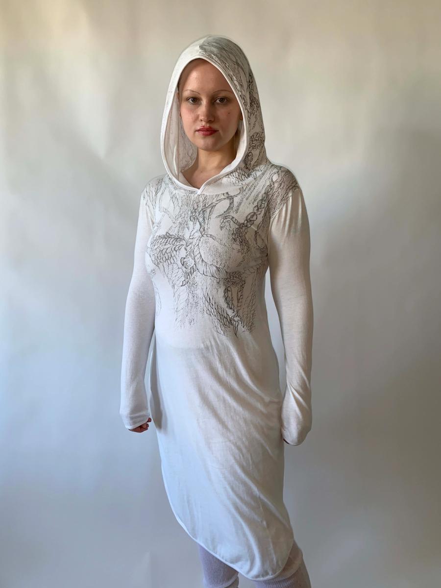 Yeah Right!! Rope Print Hooded Dress product image