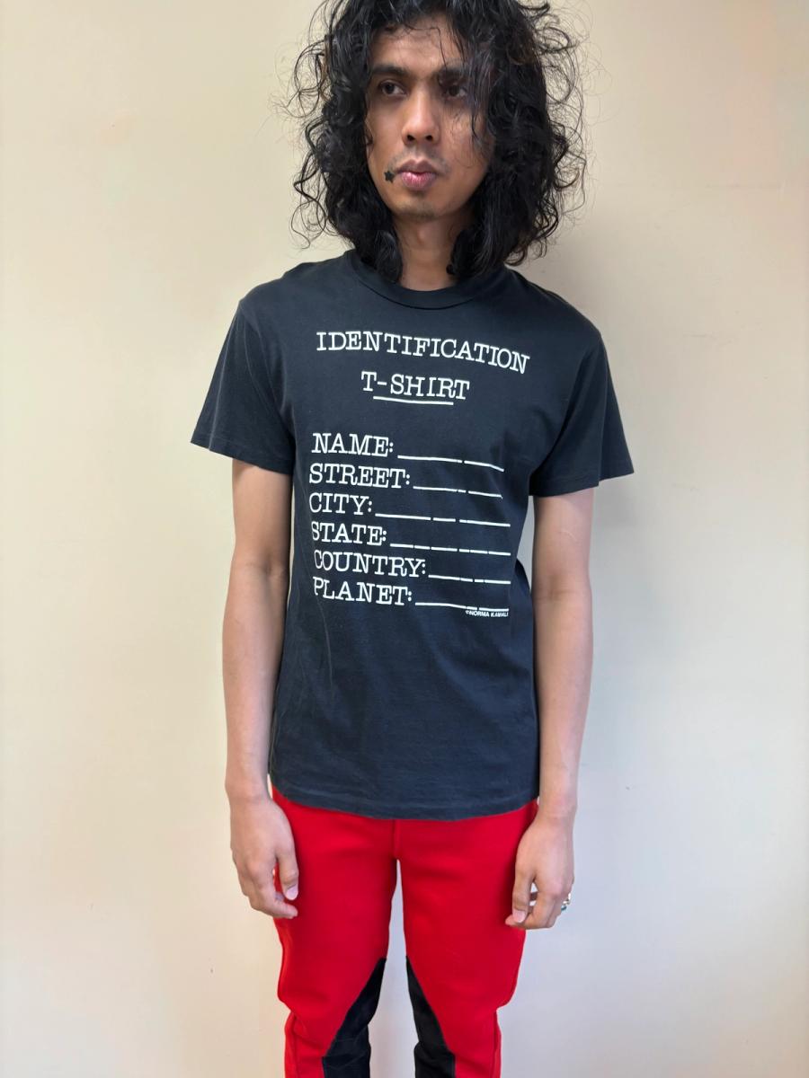 1980s Norma Kamali 'Identification T-Shirt' product image