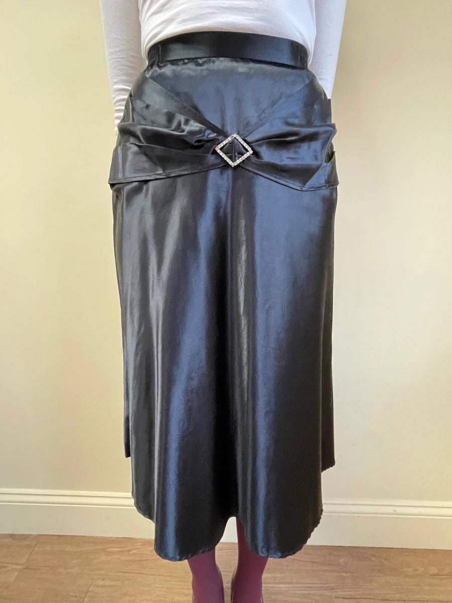 Zandra Rhodes Liquid Satin Skirt with Diamanté product image