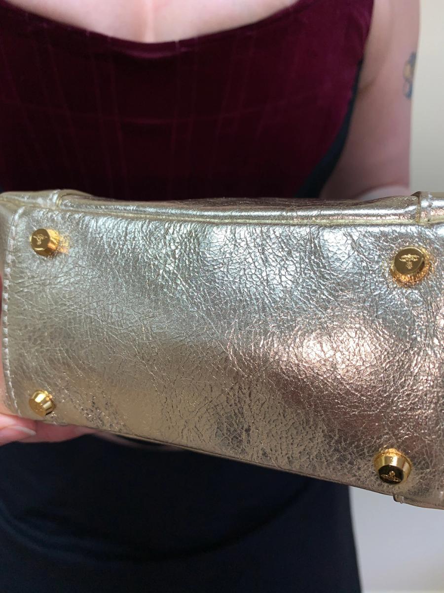 Vivienne Westwood Gold Leather Mini Purse Orb Lining product image