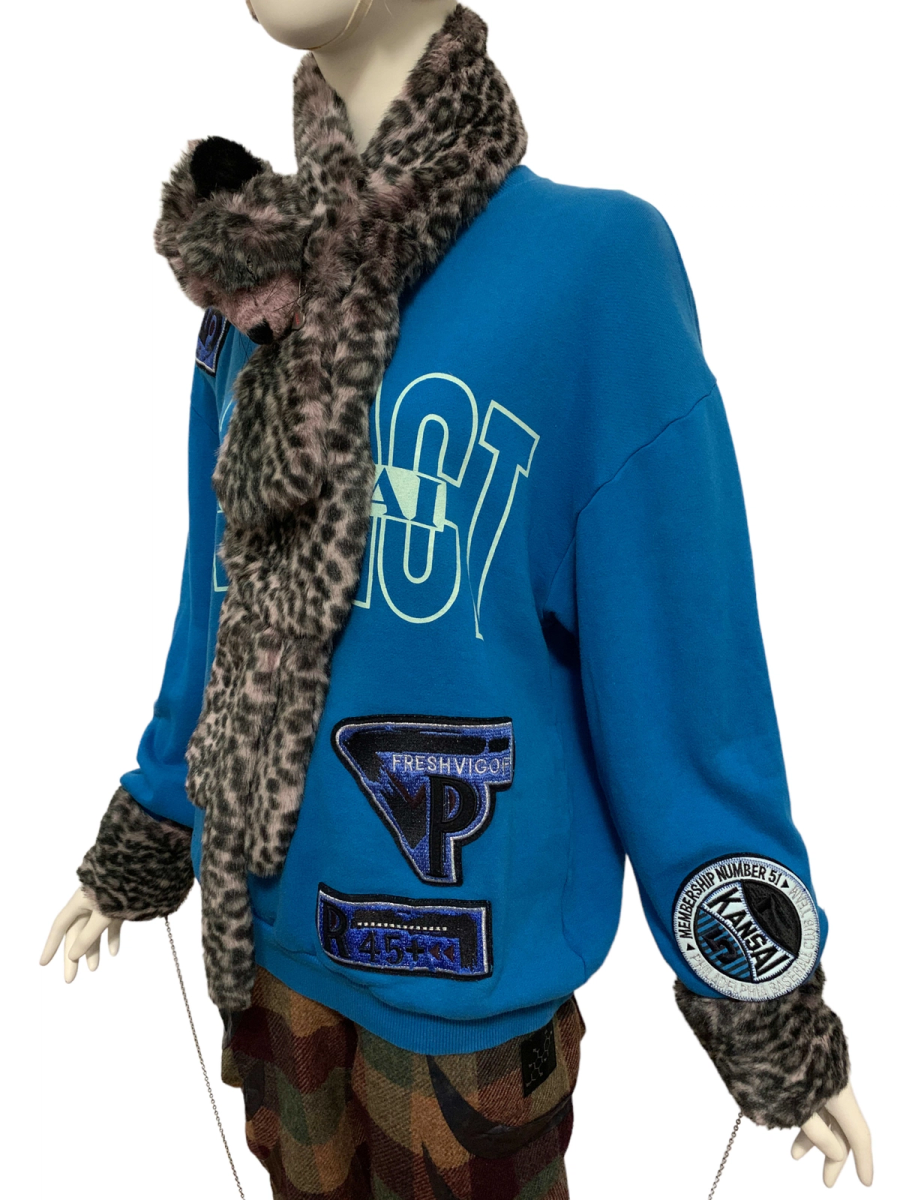 MILK Cheetah Faux Fur Scarf and Arm Warmers product image