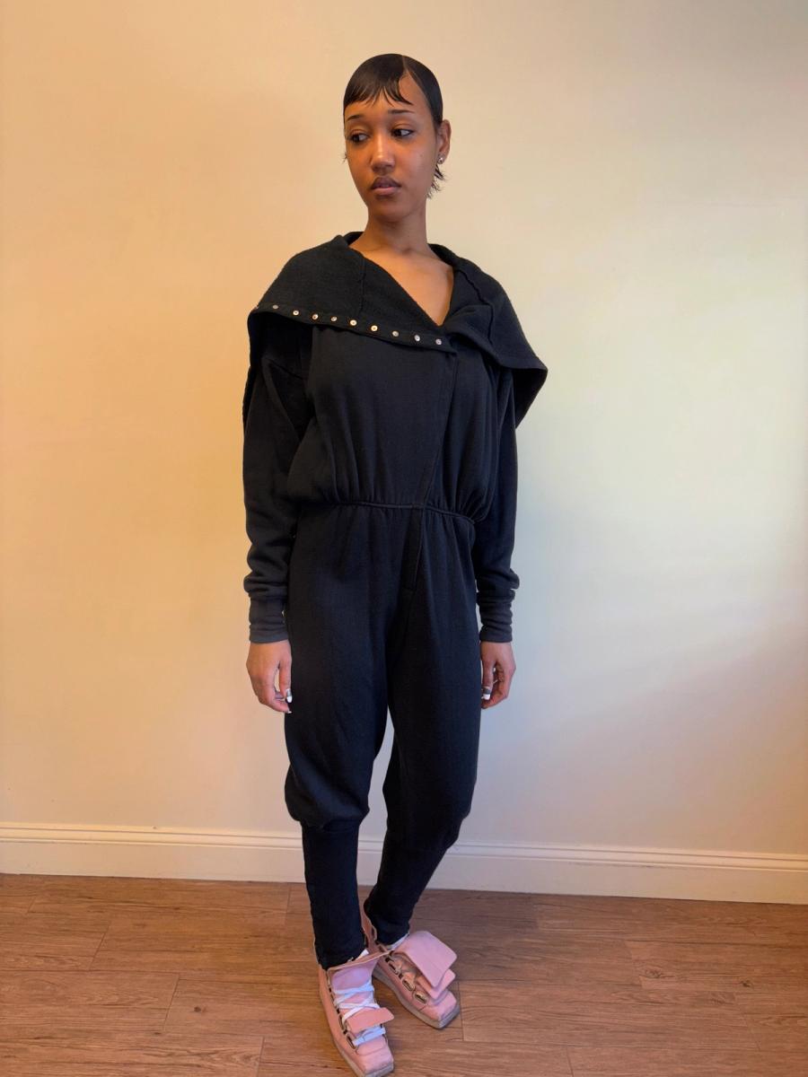 1980s Norma Kamali OMO Snap Sweatshirt Suit product image