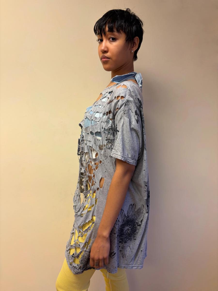 Nozomi Ishiguro Shredded Flower Tunic product image