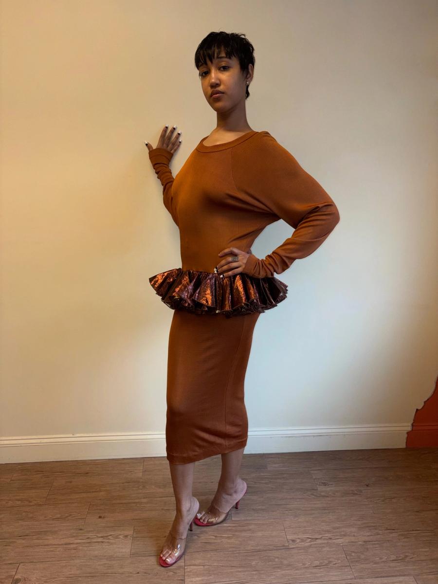 80s Chantal Thomass Dress with Flounce Detail product image