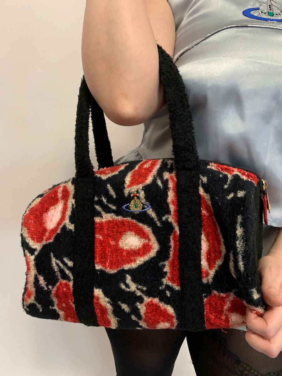 90s Vivienne Westwood Cheetah Terry Cloth Purse product image