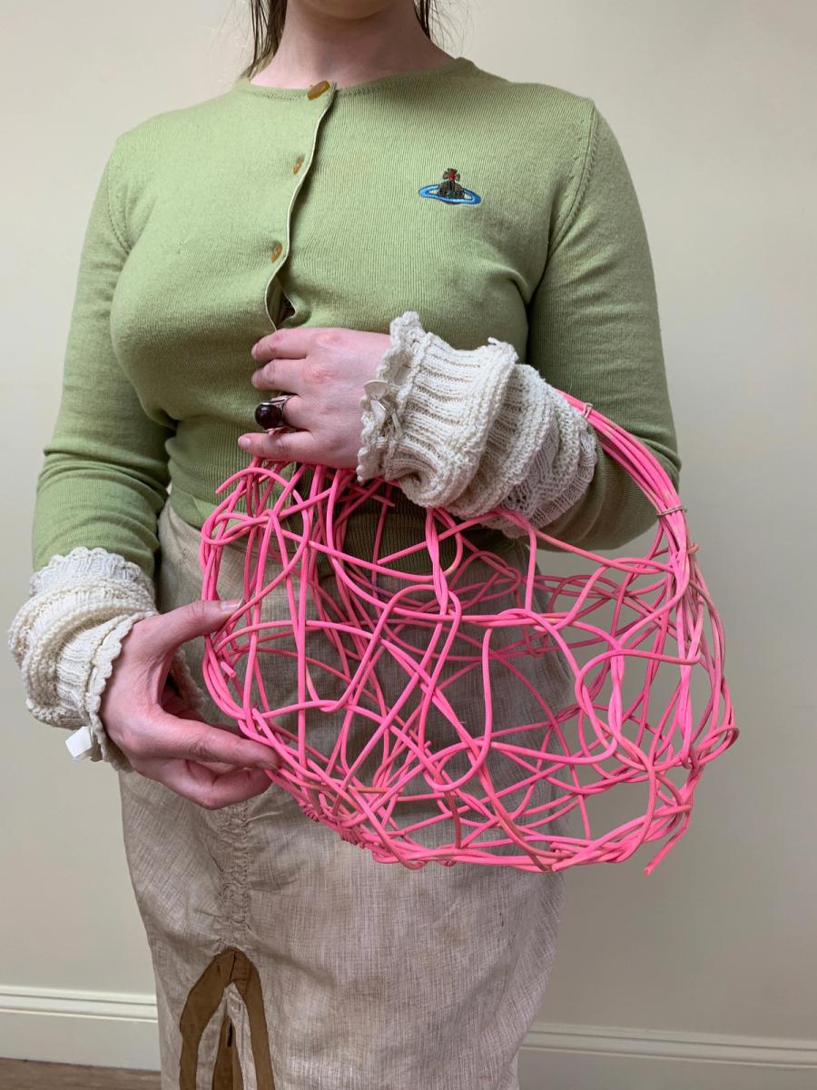 Yoshiko Hot Pink Basket Purse product image