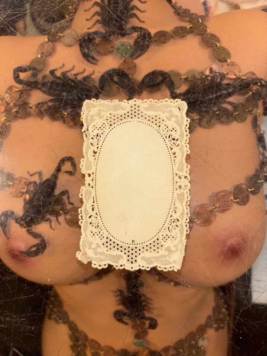 Antique French Lace Paper Religious Card product image
