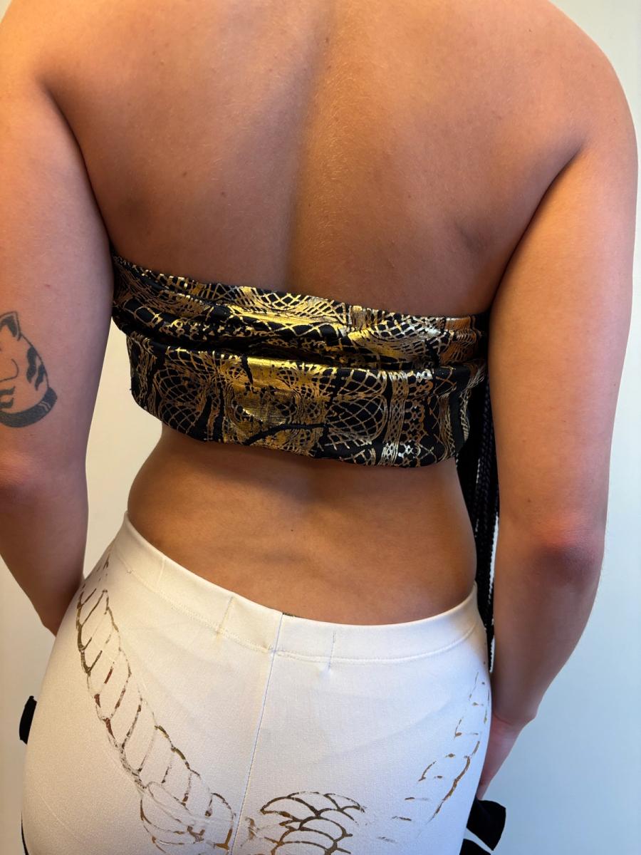 Gold Foil Money Print Bandeau product image