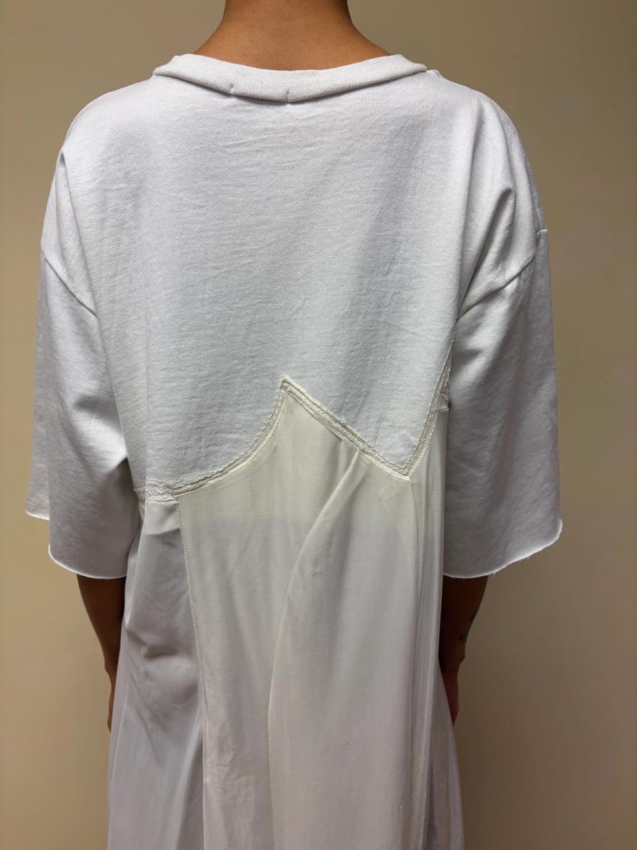 Yeah Right!! White Patchwork Slip Dress product image