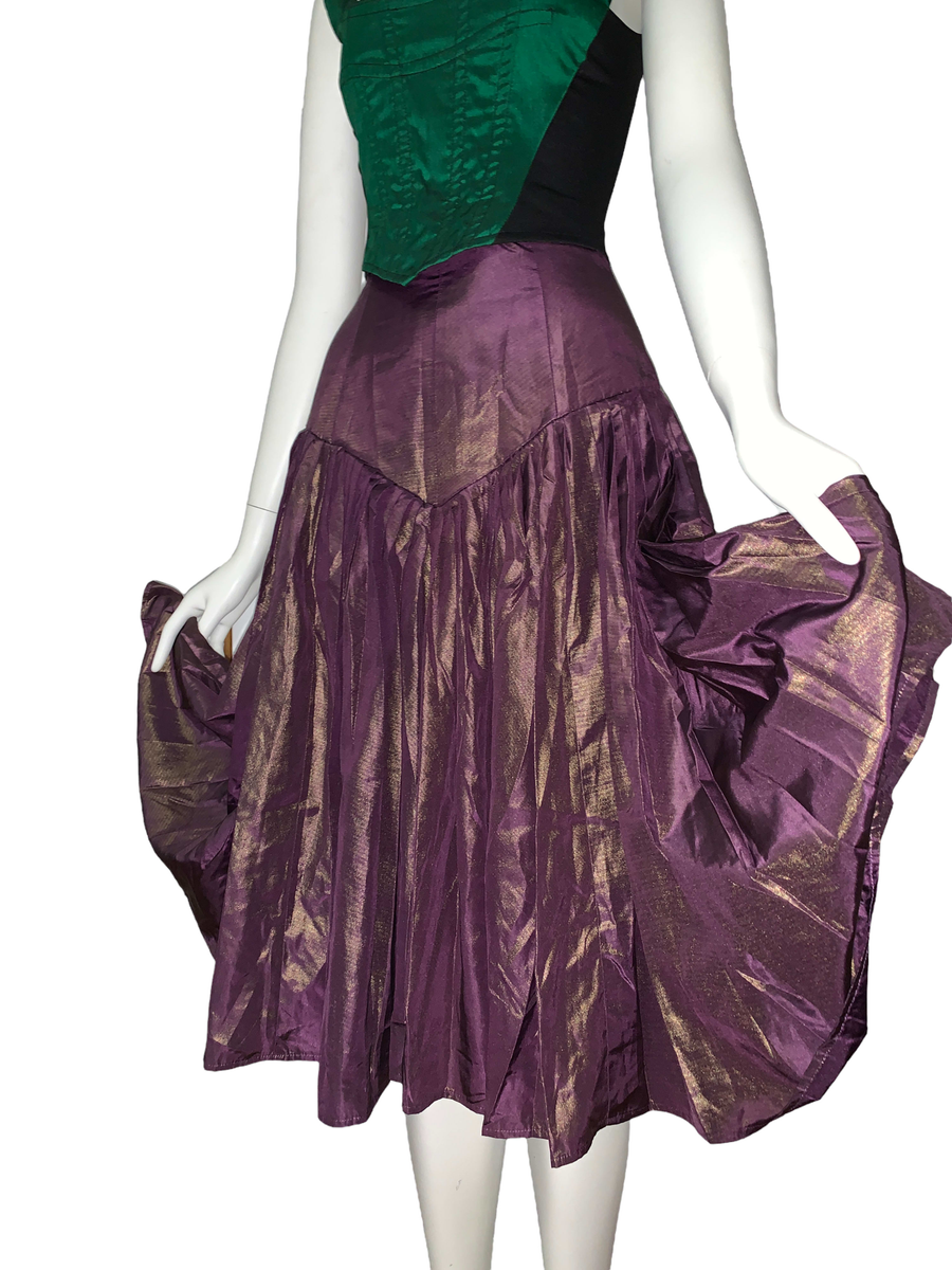 80s Norma Kamali Changeable Taffeta Skirt product image