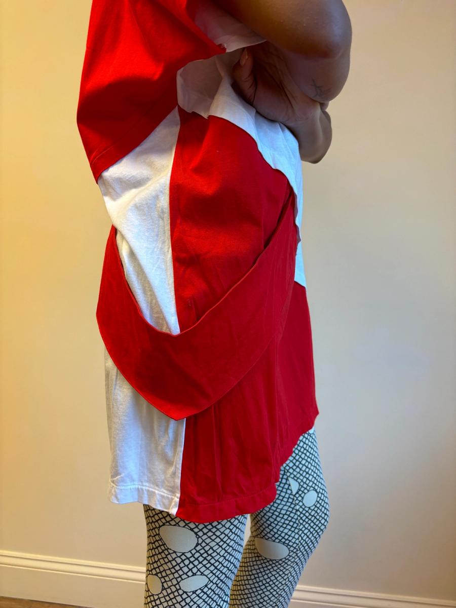 80s Kansai Yamamoto Flocked Woman Face Tunic product image
